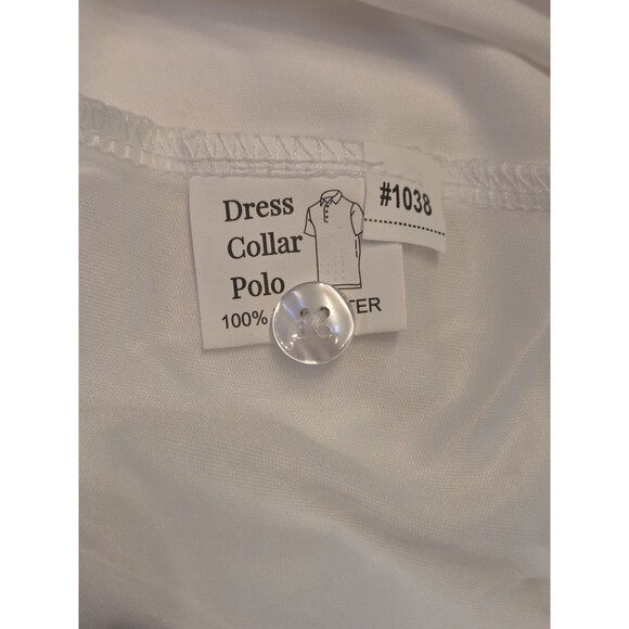 NWOT Collars & Co Mens Small Quattro Flex Short Sleeve Button Down White Read - Picture 5 of 6